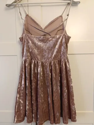 Vestido rosa terciopelo