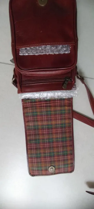 Borsello tracolla uomo pelle marrone