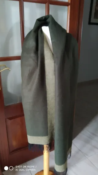 Pareo de lana reversible