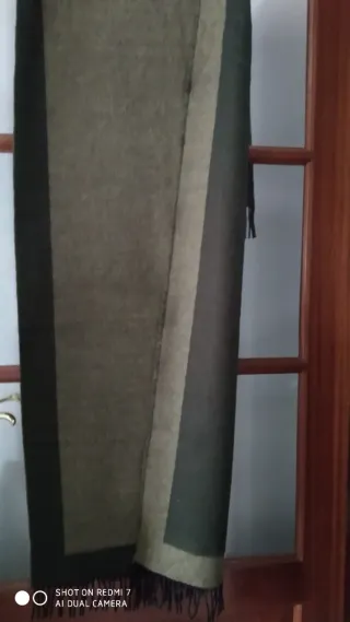 Pareo de lana reversible