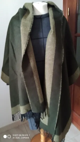 Pareo de lana reversible