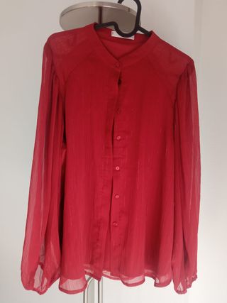 Blusa Mango Roja Talla L