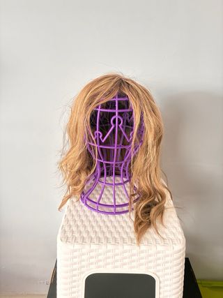 Peluca pelo 100% natural rubia