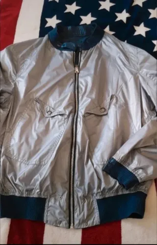 Bomber originale Gian Carlo Rossi colore blu