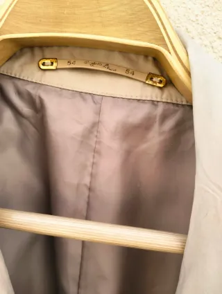 Gabardina Beige Hombre