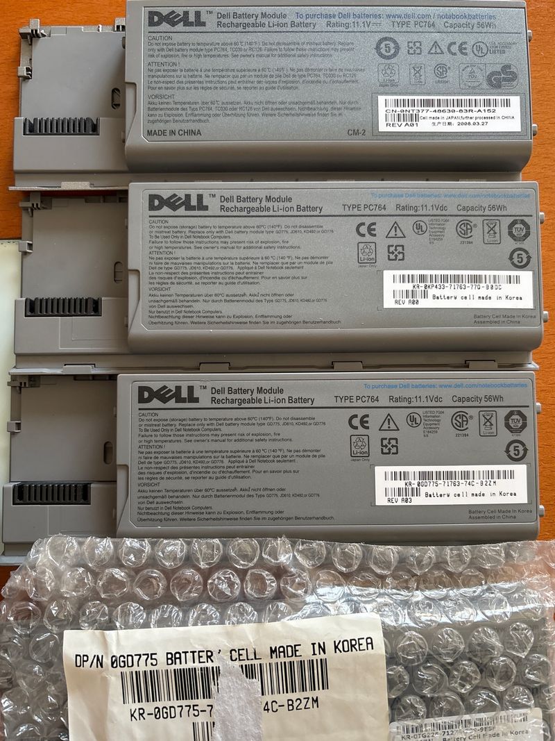Batería Dell PC764 Latitude D620 D630 Original