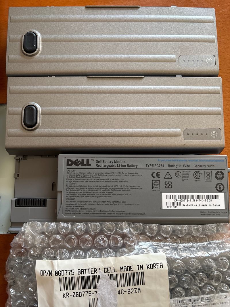 Batería Dell PC764 Latitude D620 D630 Original afbeelding 2