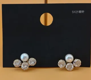 Pendientes Aro Oro con Cristales Verdes y Blancos