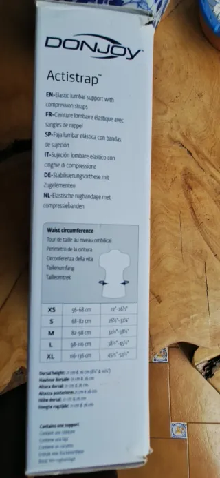 Faja Lumbar Negra Ajustable