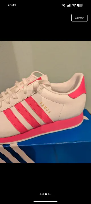 Adidas Samoa J Blancas y Rosas