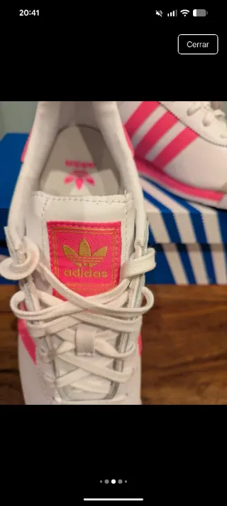 Adidas Samoa J Blancas y Rosas