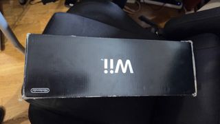 Nintendo Wii nera con scatola