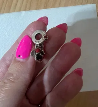 Charm Pandora Minnie Vintage Argento Rosso