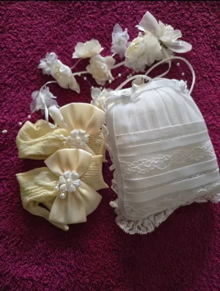 Vestido de Comunión Blanco con Flores