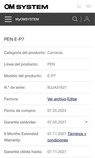 Olympus PEN E-P7 Cámara Plata
