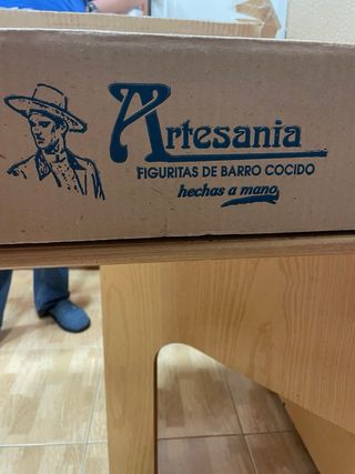 Belén de barro artesanal