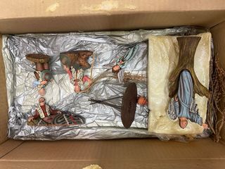 Belén de barro artesanal