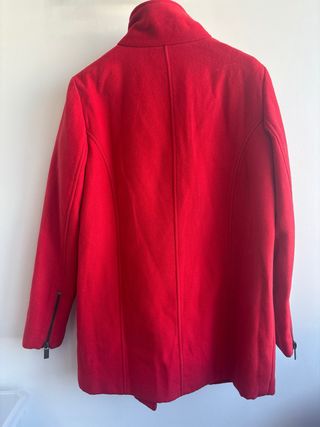 Abrigo Mango Suit Rojo Talla S