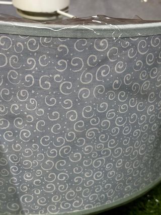 Pantalla colgante infantil azul y blanco