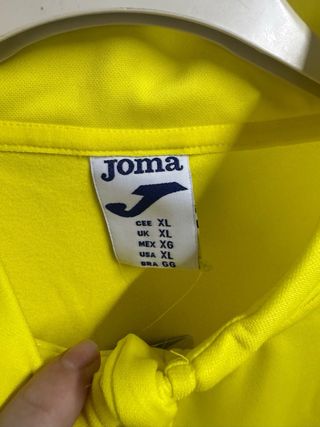 Sudadera Joma Amarilla Media Cremallera