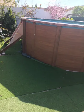 Vendo piscina elevada de acero, tamaño 5x3