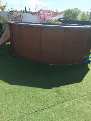 Vendo piscina elevada de acero, tamaño 5x3