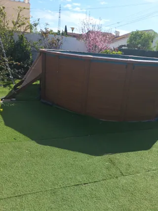 Vendo piscina elevada de acero, tamaño 5x3