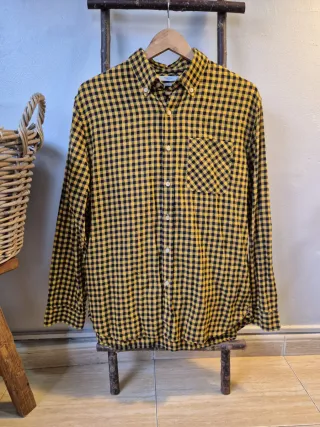 Camisa Cuadros Mango Man Talla L