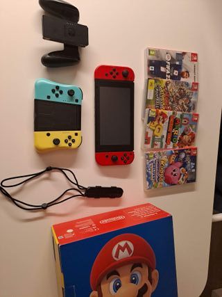 Nintendo Switch + 4 Giochi + Joycon