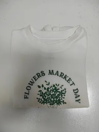 Sudadera Cayetana Kids Talla 9-10 Estampado Flores