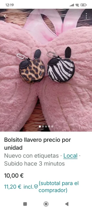 Bolsito llavero manzana