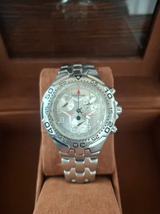 Wyler Vetta Cronografo Vintage Jumbo Argento