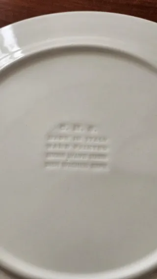 Piatto ceramica vintage Natale