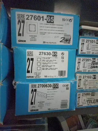 Simon Serie 27 Mecanismos Luz liquidación