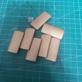 Cuentas de Madera Doradas para Manualidades