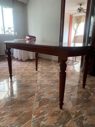 Mesa comedor extensible madera maciza