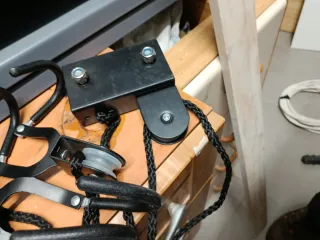 Poleas de techo para colgar piraguas escaleras