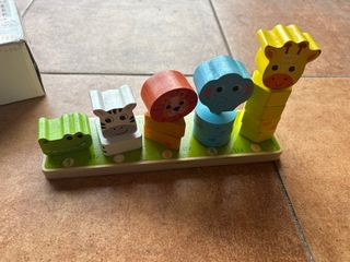 Bloques de animales de madera 16 piezas