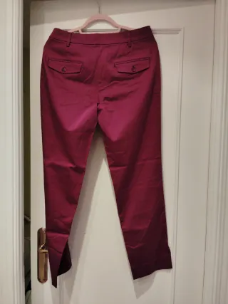 Pantalón Morado Massimo Dutti T40