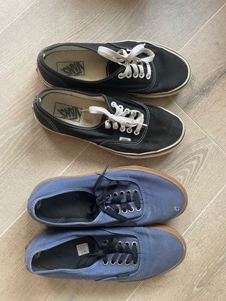 Zapatillas Vans Negras y Azules