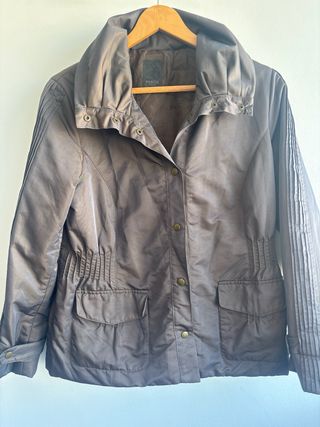 Parka Habitus Talla 38 Marrón chocolate.