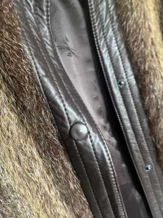 Chaqueta de cuero y pelo