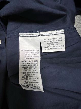 Camicia Polo Ralph Lauren XXL Blu Navy