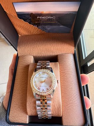 Reloj FREDERIC Mujer Oro y Plata Nuevo