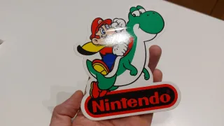 Adesivo promozionale Super Mario World Nintendo snes