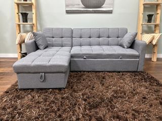 Sofá Cama Chaise Longue Negro