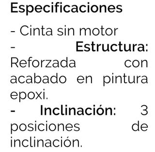 Cinta de correr EcoMovement sin motor