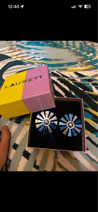 Pendientes Lausett Azul y Plateado