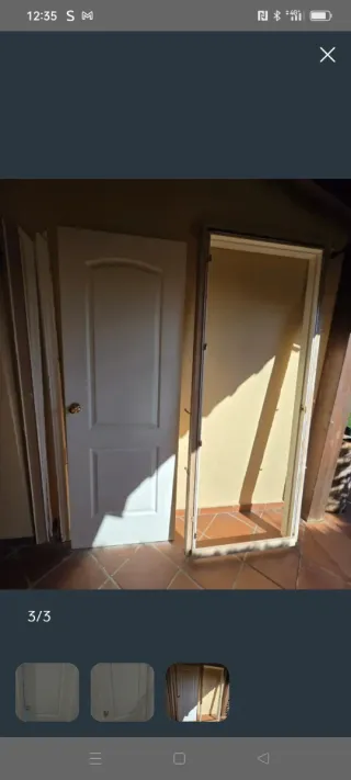 Puerta de paso blanca