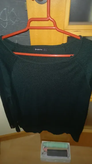 Jersey Stradivarius verde talla L